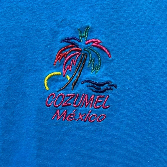 Cozumel Mexico embroidered graphic short sleeve casual vintage 90s 2000s T-shirt - Picture 2 of 6